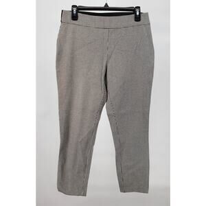 A New Day Women's Size 10 Bi-Stretch Skinny Ankle Pants Black Gingham New